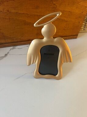 Gold Guardian Angel Photo Frame Mini Religious Decor Halo Cherub Frame